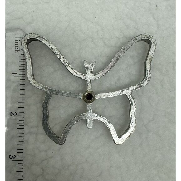 Vintage Metal Cookie Cutters Rosette Butterfly Flower Baking Stamps Set Of 3‎ - Picture 6 of 6